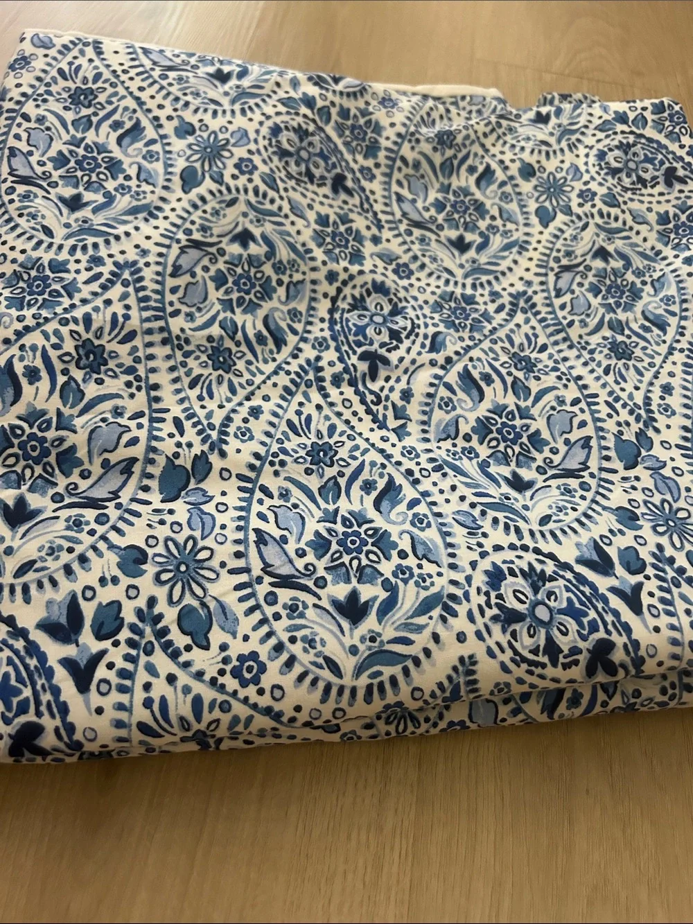 🤎 OPALHOUSE blue floral printed TWIN duvet cover